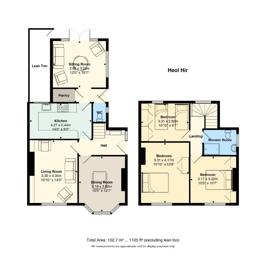 Floorplan for Heol Hir, Llanishen, Cardiff